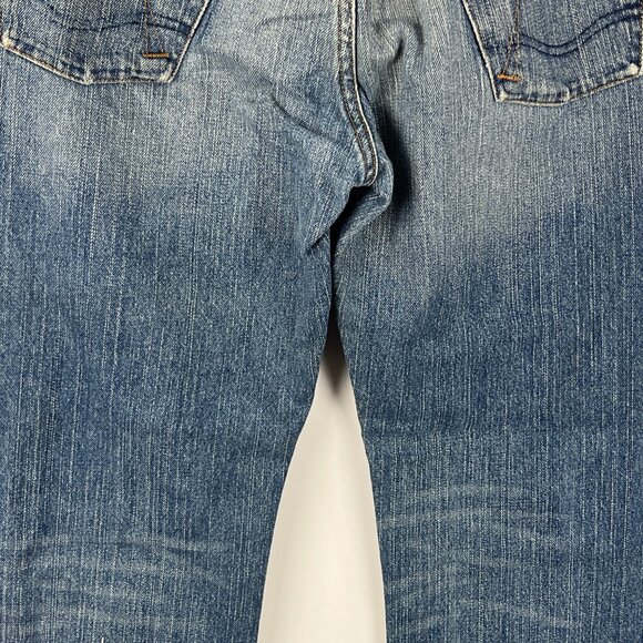 Guess Jeans Size 31 Inseam 30 Rise 10 Blue Bootcut 5 Pocket Design Cotton - Picture 8 of 9